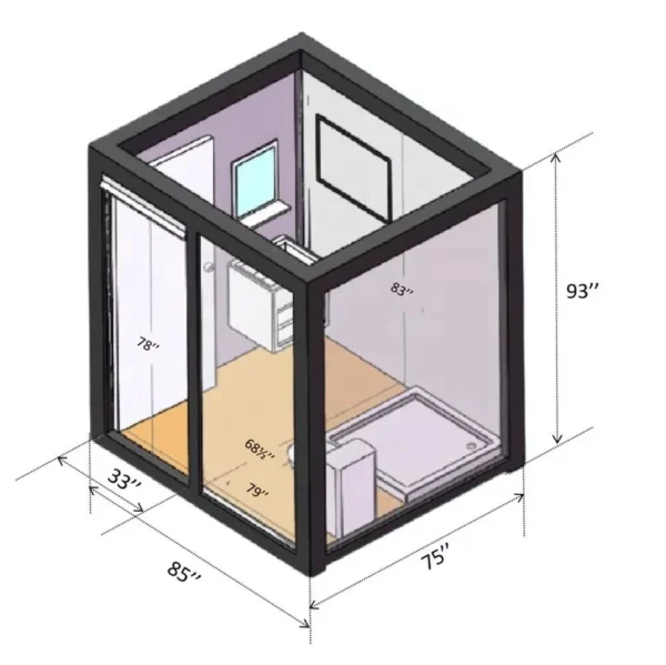 Portable Restroom, Bathroom, Mobile Toilet With Shower And Sink - Image 11