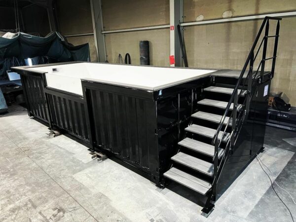 20ft Shipping Container Swimming Pool with Convenient Side Staircase - Image 12