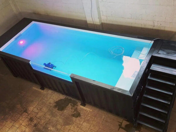 20ft Shipping Container Swimming Pool with Convenient Side Staircase - Image 2