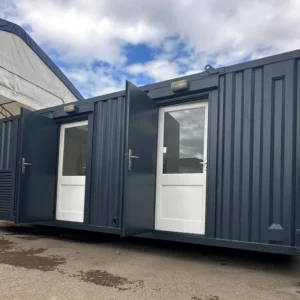 Static Welfare 24x9Ft Anti Vandal Cabin | Office, Canteen, Toilet | 10KVA Generator