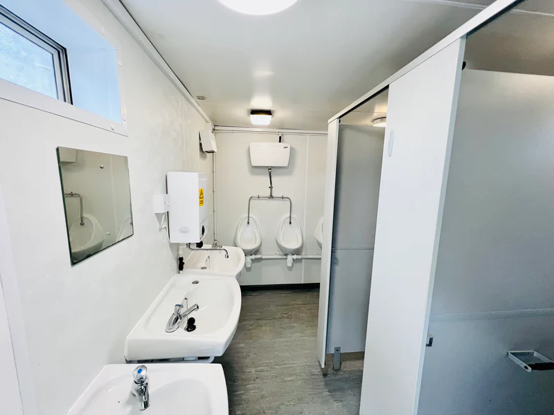 Toilet Block + Shower 24 x 9 Ft | 4 + 1 Toilet | Separate Shower Room | Portable Building - Image 12