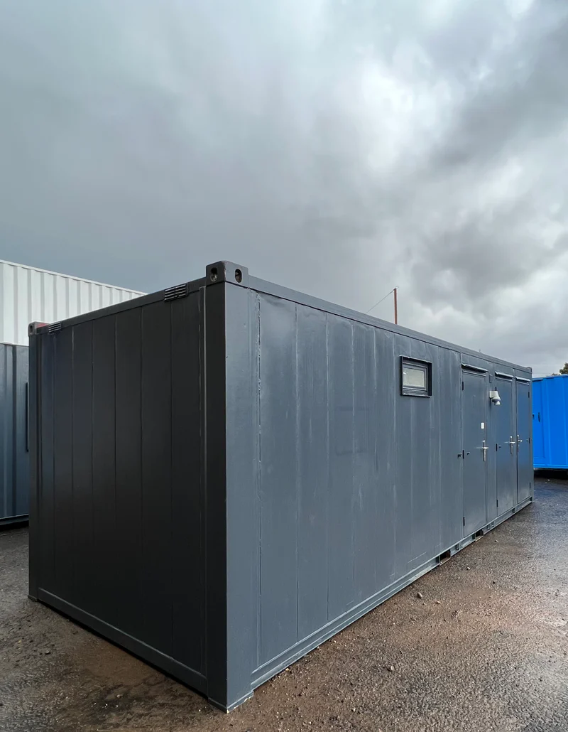 Toilet Block + Shower 24 x 9 Ft | 4 + 1 Toilet | Separate Shower Room | Portable Building - Image 2