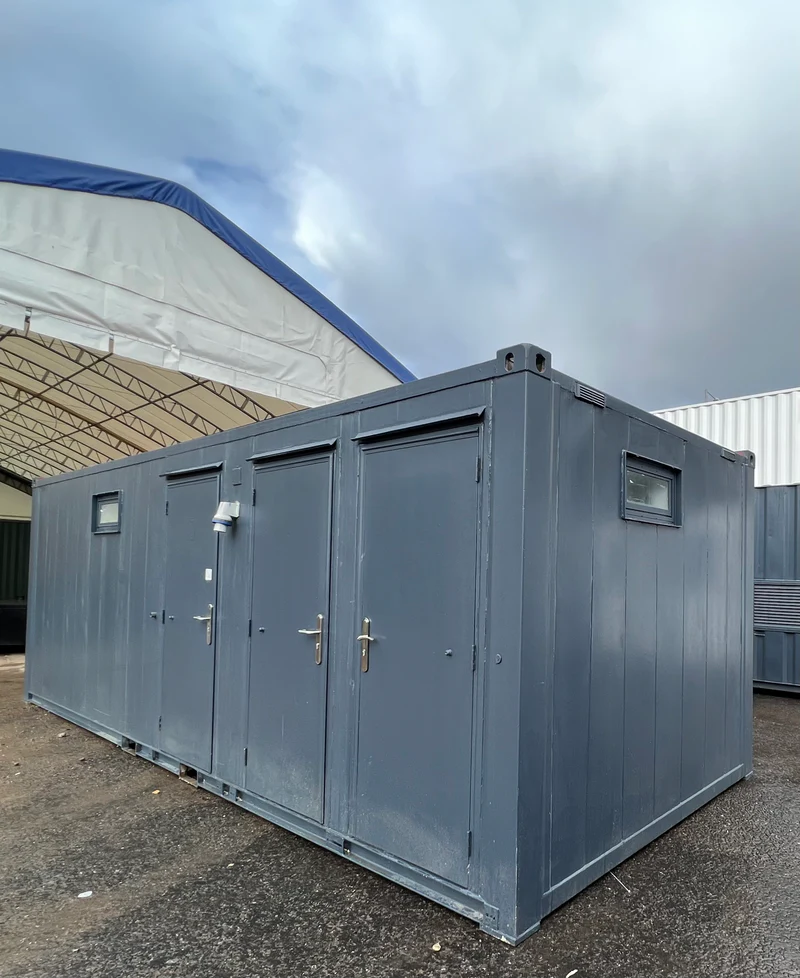 Toilet Block + Shower 24 x 9 Ft | 4 + 1 Toilet | Separate Shower Room | Portable Building - Image 15