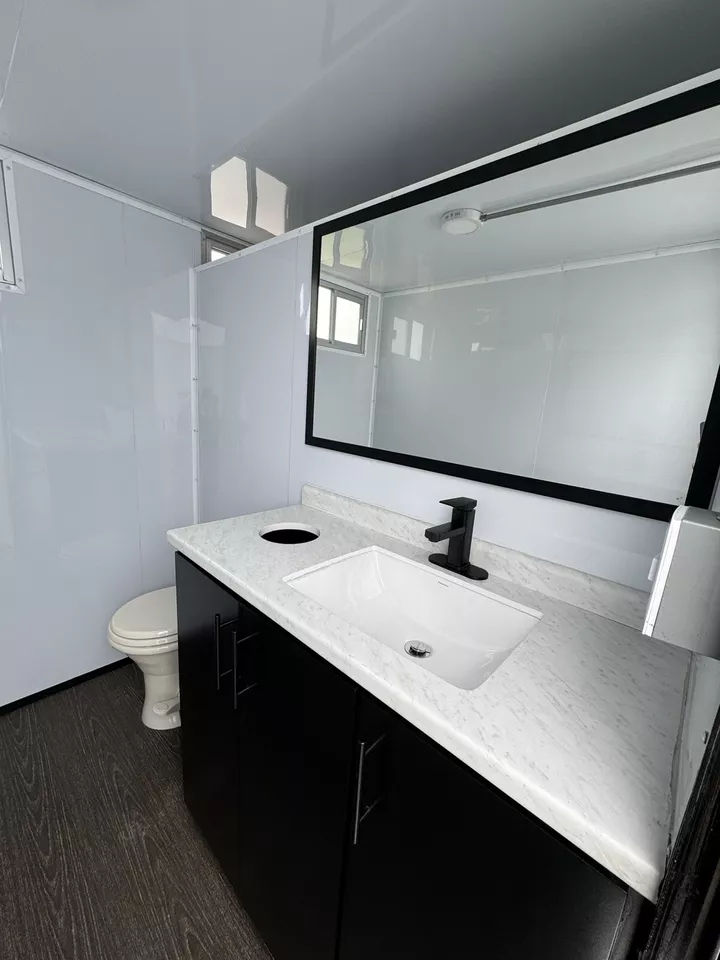 Upscale 2 Station Portable Restroom Trailer 7′ x 14′ - Image 4