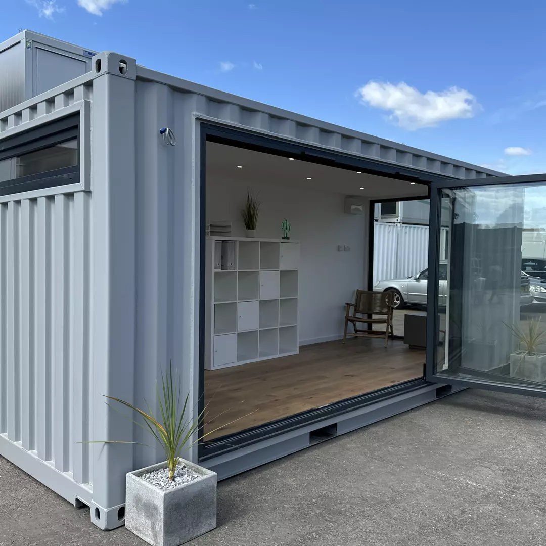 Modified 20ft Container with Glass door & Ac